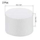 Round Foam Cake Dummy 4 Inch X 2 8 Inch Circle Dummy Cake Set For Wedding 2 Pack