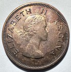 1954 South Africa 1 2 Half Penny  Proof 