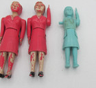 Pair Of 1949 Renwal Dollhouse Mother 43 Renwal Dollhouse Sister  41
