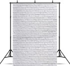 White Brick Wall Backdrop 5x7ft Thin Vinyl Photography Background Studio Prop