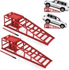11000lbs Hydraulic Car Ramps Low Profile Portable Car Lift Ramp Garage Repair 