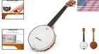Sapele Back Banjo Ukulele - Professional Sound  Smooth Fretboard - 4 String
