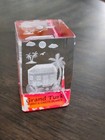 Grand Turk Turks   Caicos Acrylic 3d Laser Etched Souvenir Block Paperweight 