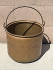 Antique Hand Hammered Large Copper Kettle   Cauldron Pot 11    X 13    Around