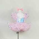 Kids Ballroom Clothing Sequined  Dance Dress Girls Dance Costume Stage Wear
