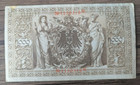 1000 Mark Banknote - Reichsbanknote 1910 Imperial Note Vintage German Money