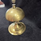 C 1900 Antique 19th Century Victorian  old Brass  Countertop Desk Bell 