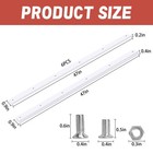 Moonoom 6 Pcs Sledding Runner Kit With Nuts And Screws  47      0 9   White 