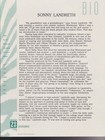 Sonny Landreth Outward Bound   Press Kit 1992