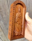 Lightning Struck Jujube Wood Carved Token Nine Tailed Fox Amulet Tool