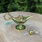 Magic Lamp Vintage-style Perfume Bottle Mini 4ml Emerald Green