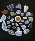Genuine Surf Tumbled Sea Glass  From Japan  Pottery