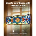Stained Glass Window Panel  35 1  X 12 9  Hanging Transom