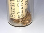 Burnt River Placer Gold Nuggets Vintage Bottle F w  Turner Oregon   1 25  1 Pan 