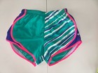 Varsity Cheer Cheerleading Spirit Pink Orange Teal Yellow  Black Top Shorts Xs
