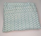 Blue With White Circles Euro Pillow Sham Cotton
