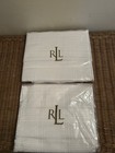 Ralph Lauren 2 Standard Shams White From The Lauren Suite Collection Brand New  