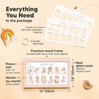 My First Year Photo Frame 12 Months Baby Picture Frame For Newborn Petal Pink 