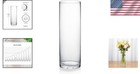 Thick Weighted Clear Glass Cylinder Vase - 4  W X 12  H For Home And Events