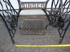 Antique Singer Treadle Sewing Machine Cast Iron Table Base 23 