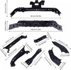 Front Support Radiator Brackets Kit Set Steel Fit For Front Left Right 8pcs