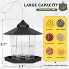 Squirrel-proof Hanging Bird Feeder For Outdoor Wild Bird Seed  Brown