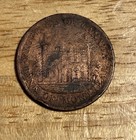 Token 1844 United Province Of Canada Half Penny Bank Of Montreal Copper Km  tn18