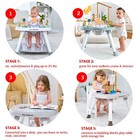    4-in-1 Baby Activity Center   3 Stage Grow Stationary Standing Toddler Play   