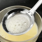 1pc Stainless Steel Oil Skimmer Spoon     Fine Mesh Food Strainer With Handle