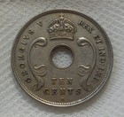 1911 H East Africa And Uganda Protectorates 10 Cents Coin High Grade