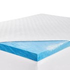 Serta Soothing Cool 3-in Gel Memory Foam Mattress Topper White Twin Xl Open Box