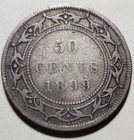 1899 Newfoundland 50 Cent   925 Silver