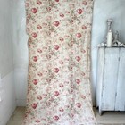 Antique Faded Floral Print Cotton Large Scale Roses 1900 French Vintage Rose Ro