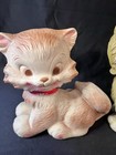 Vintage Edward Mobley Rubber Dog And Cat Toys