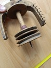 Antique Vintage Old Handmade Spinning Wheel Spool Flyer 9