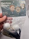 Stunning  Leewards Rainbow Delight Vintage Sequin Bead Christmas Ornament Kit