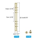 A5 Ring Binder Mechanisms  3 Set 6-hole Replacement Binder Planners  Gold Tone