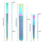 3 Piece Diamond Nail File Set  Stainless Steel Double-sided Manicure Files
