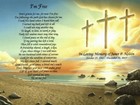 I m Free Personalized Bereavement memorial Poem On 11  X 8 5  Three Crosses Art