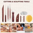 23pcs Clay Sculpting Tools Set Pottery Ceramic Polymer Modeling Kit Supplies