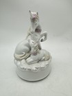 Vtg Arntart Unicorn Mother Baby Figurine Musical Porcelain Ceramic Fantasy 1989