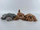 Vintage Tonka Pound Puppies Lot Cat Orange Grey Brown Dog Plush Stuffed 6 