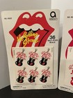 Rolling Stones 1983 Red Tongue Lips   Guitar - 2 Packs Of 36 Stickers New