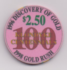 Diamond Tooth Gerties  2 50 Chip - Dawson City  Yukon