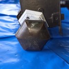 Rare Antique Brass Mortise Lock Set - Art Deco Mcm  Hexagon Doorknobs And Plates