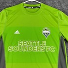 Seattle Sounders Fc Shirt Adidas Mens Small Green Short Sleeve Soccer Mls New