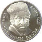 1977 J Germany  5 Mark Silver Carl Friedrich Gauss Km  145 Proof