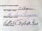 Ben Hogan Signed 7-page Contract W  Full Signature Golf Legend Auto Psa dna Coa