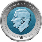 2025 Ghana Space Shuttle Program 1oz 990 Titanium Unc Coin Mintage 5000