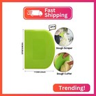 Surdoca Dough Scraper Bench Scraper - 3p 5 9x4 3  Plastic Flexible Bowl Scraper 